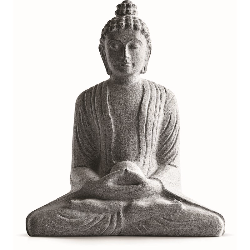 BU01 - BUDDHA IN SCULPTED MONOLITHIC GRANITE