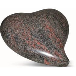 CO3010 - HERZ IN TRÄNENFORM AUS GRANIT ALS GRABSCHMUCK - Sansone Collection