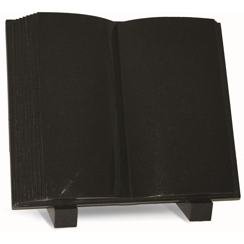PG09 - AUFGESCHLAGENES BUCH AUS GRANIT HOCHWERTIGE TAFEL -  Sansone Collection