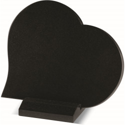 PS0403 - SIMPLE HEART-SHAPED PLAQUE WITH BASE