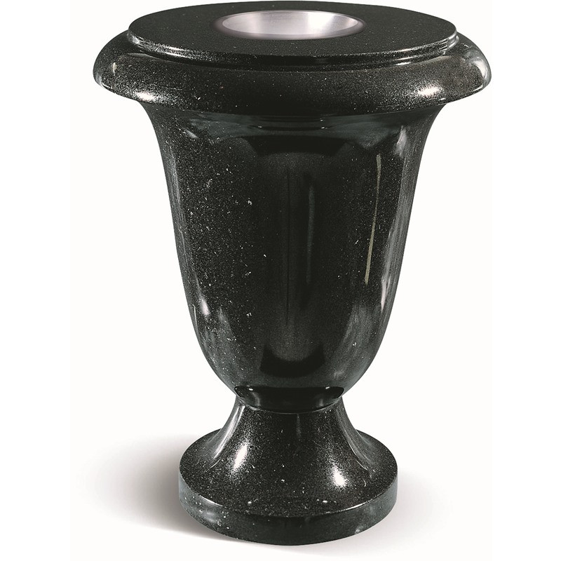 T18 - GROSSE GEDREHTE VASE AUS GRANIT - Sansone Collection