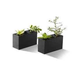 V183T - VASE CARRÉ TRIO - 3 EMPLACEMENTS - Sansone Collection