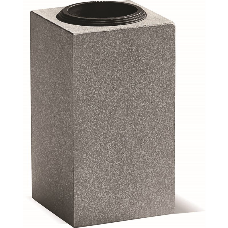 V01 - QUADRATISCHE VASE AUS GRANIT MIT EINFACHER ABSCHRÄGUNG - Sansone Collection
