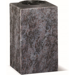 V01 - QUADRATISCHE VASE AUS GRANIT MIT EINFACHER ABSCHRÄGUNG - Sansone Collection
