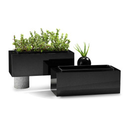 JM00 - MASSIVER BLUMENKASTEN, RECHTWINKLIG - Sansone Collection
