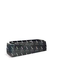 JM01- MASSIVER BLUMENKASTEN MIT EINFACHER FASE - Sansone Collection